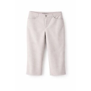 Gap Slim City Khaki Grey Geometric Print Ankle Pants Womens 12R Excellent Preown
